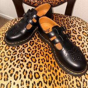 Dr. Martens Black Double Strap Mary Janes